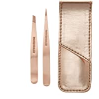 Tweezerman - Juego de pinzas (45 g)- color oro rosa